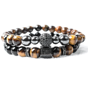 Handcrafted custom designer nature men's bracelet jewelry