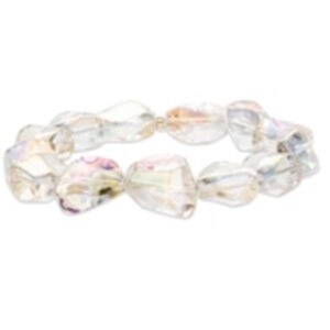 Handcrafted custom designer clear women's bracelet jewelry